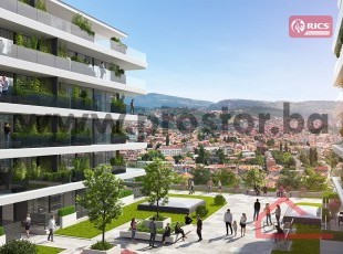NOVOGRADNJA PARK RESIDENCE! Luksuzni studio apartmani sa terasom u jedinstvenom eksluzivnom naselju u centru Sarajeva! VELIKI POTENCIJAL ZA KRATKOROČNI NAJAM!