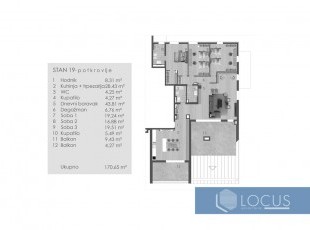 Exclusive penthouse apartments with an area of ​​126 - 171 sqm in a quality smaller residential building under construction at an attractive location in ul. Himze Polovine