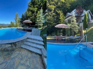 A quality built cottage with a swimming pool, a landscaped yard in complete privacy on a spacious plot with a total area of 2,012 m2 in the settlement Pazarić, Hadžići
