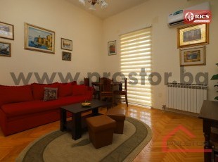 Adapted and furnished three-room apartment in the immediate vicinity of the Academy of Fine Arts in the very center of Sarajevo, Skenderija neighborhood