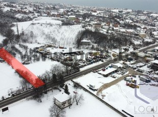 Building plot in the industrial zone, registered area of 1,842m2, located next to the main road in Rajlovac, Municipality of Novi Grad