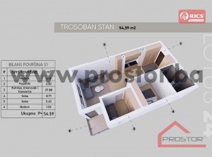 NEW BUILDING LOTUS 24, Nedžarići! Two-sided two bedroom apartments with a balcony or loggia in a new residential building under construction. DISCOUNT UP TO 5% - FOR SALE