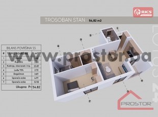 NEW BUILDING LOTUS 24, NEDŽARIĆI! Beautiful two-room apartment of 54.82 sqm with a balcony and an open view in a modern residential-commercial building located in an attractive area – the perfect choice for your new home! Take advantage of discounts up to